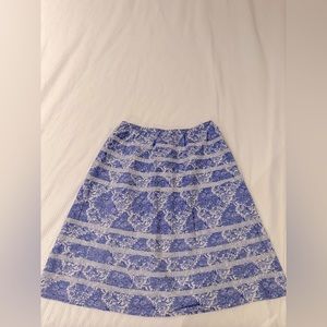 April Cornell Girls - Blue / White lace Skirt